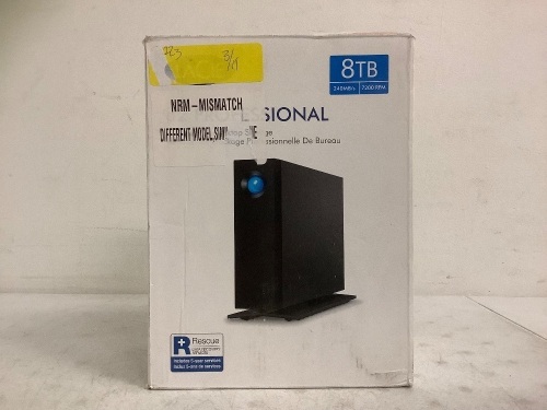 LaCie 8TB External Hard Drive, Powers Up, E-Commerce Return, Retail 254.99 - Lot 421