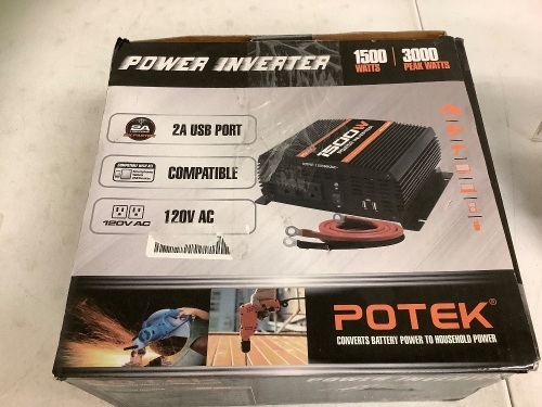 Potek Power Inverter, Appears New, Not Tested - Lot 452