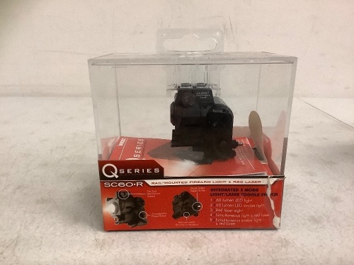 QSeries Rail Mounted Light/Red Laser, Untested, E-Commerce Return - Lot 453