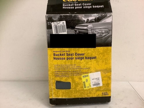 Bucket Seat Cover, 1 Cover, Gray, E-Commerce Return - Lot 473