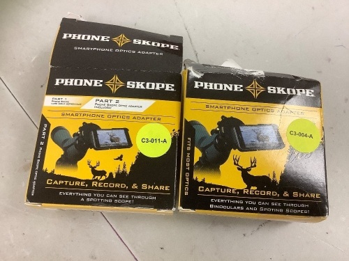 Lot of (2) Phone Skope Adapters, E-Commerce Return, Sold as is - Lot 485