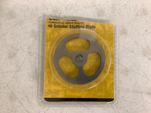 #8 Grinder Stuffing Plate, E-Commerce Return - Lot 610