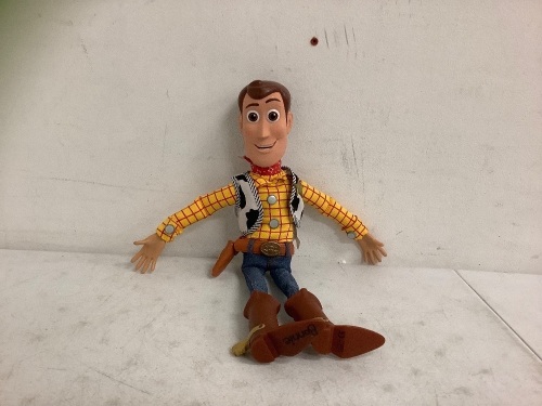 Talking Woody Doll, Works, E-Commerce Return - Lot 696