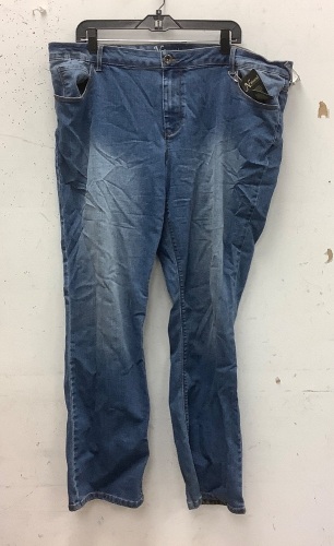 Natural Reflections Womens Jeans, Size 20W, E-Comm Return - Lot 709