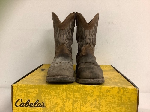 Mens Square Toe Boots, 11.5D, E-Commerce Return - Lot 737