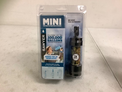 Sawyer Mini Water Filtration System, Appears New - Lot 753