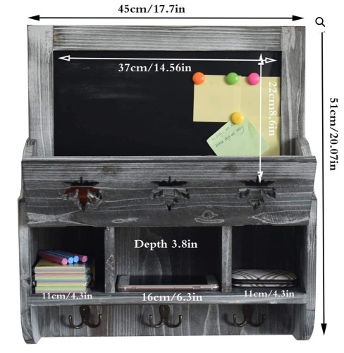 Hawgeylea Birdnest Magnetic Chalkboard with Storage, Appears New - Lot 764