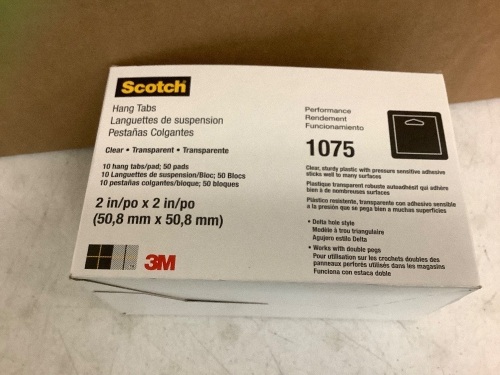 Box of Scotch Hang Tabs, Appears New - Lot 788