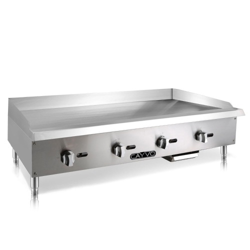 Cayvo 48" Stainless Steel Gas Griddle, Liquid Propane. NEW - Lot 19
