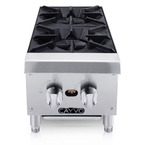 Cayvo Stainless Steel Hot Plate, 2 Burners. Liquid Propane. NEW - Lot 24