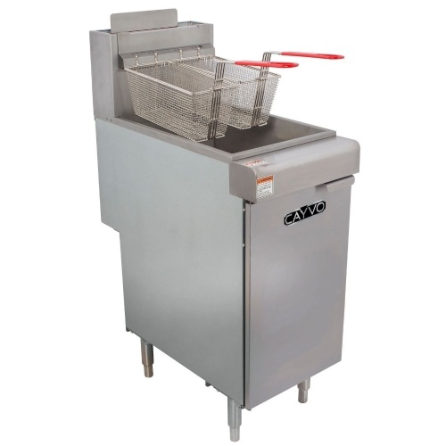 Cayvo 50-lb 2-Basket Commercial Deep Fryer, Liquid Propane - Lot 35