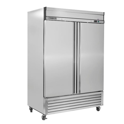 Maxx Cold MXSR-49FDHC Reach-In Refrigerator, Double Door, Bottom Mount. New Scratch & Dent, Missing One Wheel - Lot 43