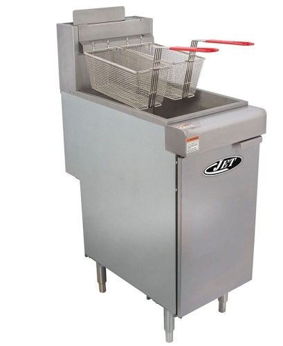 Cayvo 40-lb 2-Basket Commercial Deep Fryer, Liquid Propane - Lot 50