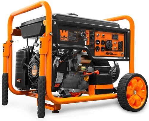 WEN GN9500 420cc Transfer Switch and RV Ready 120V/240V 9500-Watt Portable Generator w/Remote Electric Start, CARB Compliant - Lot 69