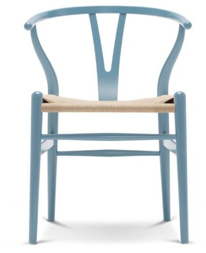 Lot of (2) Wishbone Chairs, Vintage Blue  - Lot 72