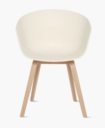 Lot of (2) About A Chair 22 Armchair, Cream White, Oak Legs - Lot 82