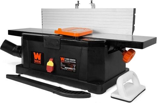 WEN 6559 6-Inch 10-Amp Corded Benchtop Jointer with Filter Bag and Depth Scale - Lot 91