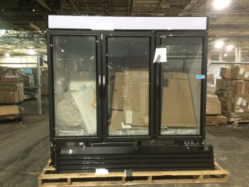 Maxx Cold MXM3-72FBHC 81" Triple Glass Door Merchandiser Freezer, Free Standing, 72 Cu. Ft. Untested, Unknown Condition - Lot 105