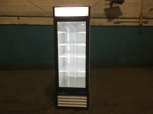 Central 69K-114HC Swing Glass Door Merchandiser Refrigerator, 1 Door. FOR REPAIR FACTORY DEFECT - Lot 107