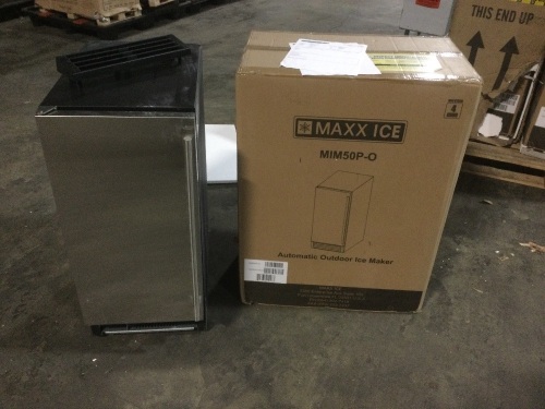 Maxx Ice MIM50P-O Automatic Outdoor Ice Maker. Untested E-Commerce Return. Looks Used - Lot 123