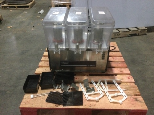 Omega Triple 3 Gallon Bowl Refrigerated Drink Dispenser OSD30. For Repair or Parts - Lot 144