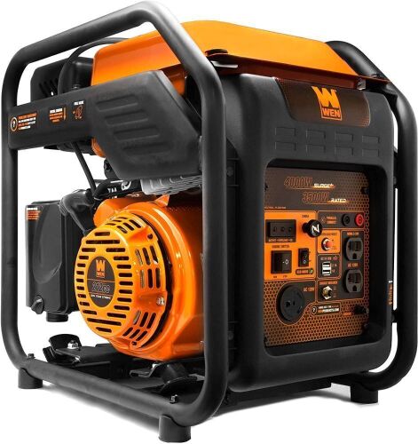 WEN GN400i RV-Ready 4000-Watt Open Frame Inverter Generator, CARB Compliant - Lot 145