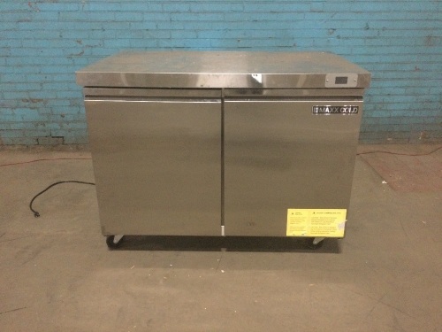 Maxx Cold MXSF48UHC 48” Undercounter Freezer, Double Door, Stainless Steel. For Repair or Parts. Does Not Get Cold - Lot 146