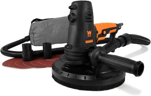 WEN 6362 10-Amp Variable Speed Handheld Drywall Sander with Sandpaper, Dust Hose and Collection Bag - Lot 254