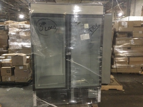 Maxx Cold Double Door Upright Merchandiser Freezer, 48 cu. ft. For Repair or Parts - Lot 261
