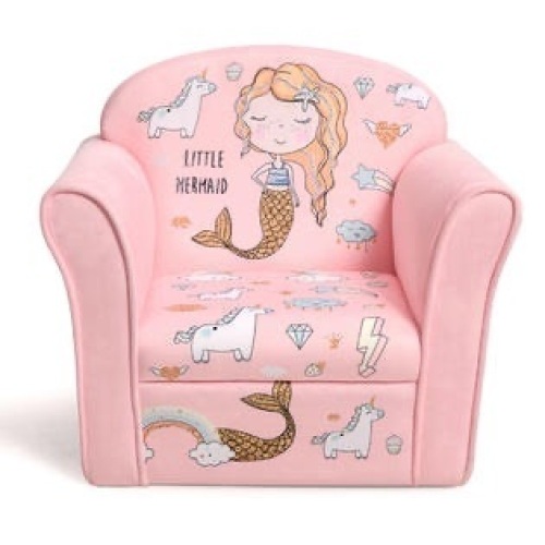 Kids Mermaid Upholstered Chair  - Lot 322