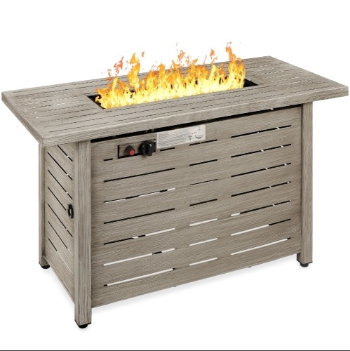 50,000 BTU Steel Propane Gas Fire Pit w/ Auto Ignition - 42in  - Lot 344