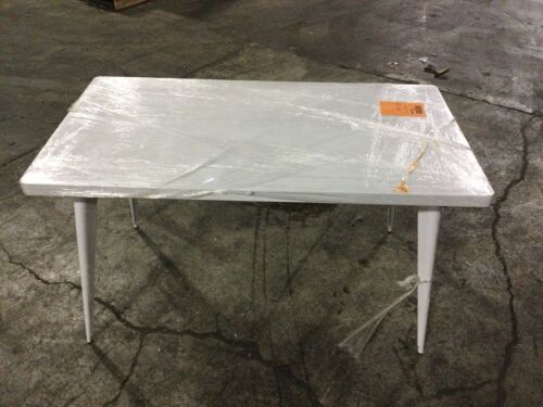 Marais 4 Seater Dining Table, White  - Lot 372