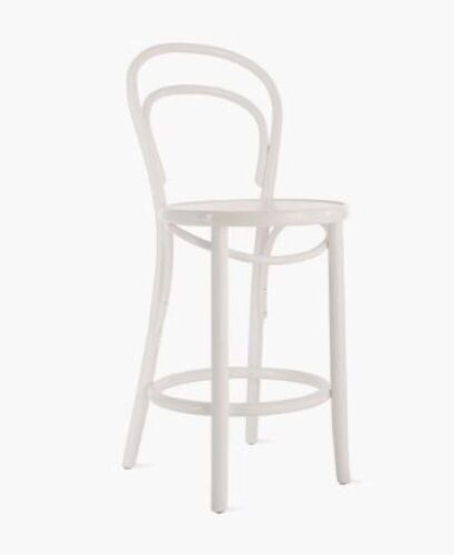 Era Counter Height Stool with Back, White  - Lot 392