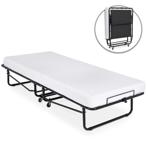 Folding Rollaway Cot Size Mattress Bed, Twin  - Lot 417