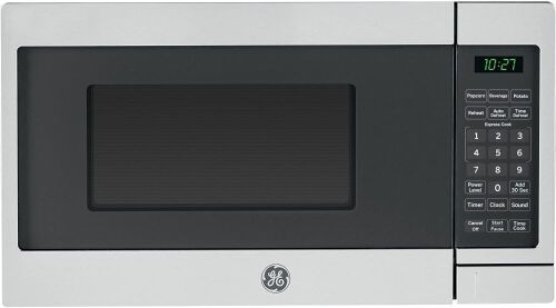 GE Microwave Oven 0.7 Cubic Feet Capacity, 700 Watts, Stainless Steel - Lot 519