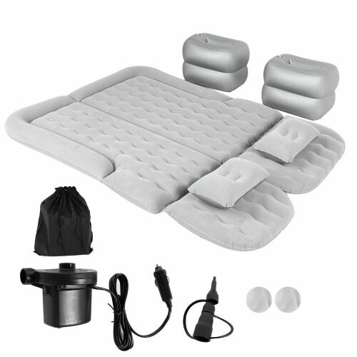 Inflatable Travel Car Air Bed Camping Mattress Back Seat Sleep Rest Pillow/Pump - Lot 552