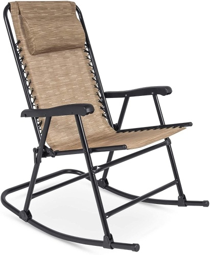 Foldable Zero Gravity Rocking Patio Lounge Chair  - Lot 590