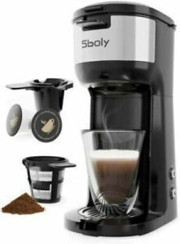 Sboly Single Serve Coffee Maker for K-Cups or Ground Coffee - Lot 766