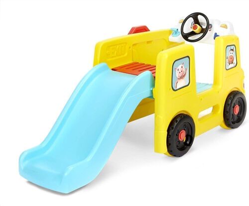 Little Tikes Little Baby Bum Wheels on the Bus Climber and Slide with Interactive Musical Dashboard - Unsure if Hardware is Complete - Lot 798