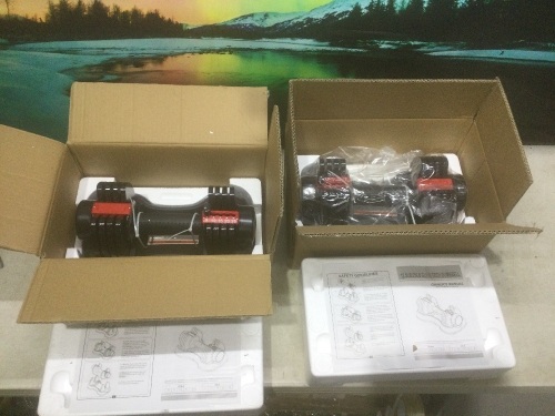 Pair of 25lb Glide Tech Adjustable Dumbbells - Lot 819