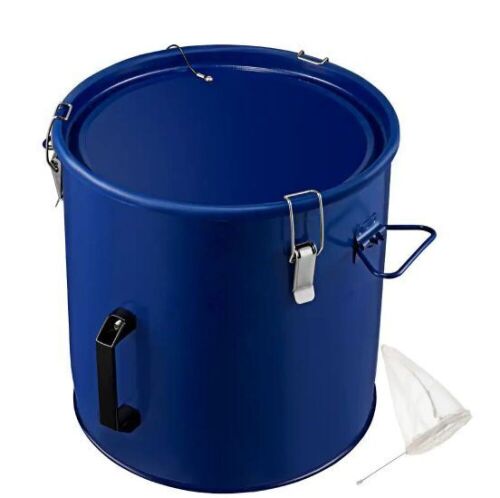 VEVOR 10 Gal Fryer Oil Bucket with Filter Bag  - Lot 834