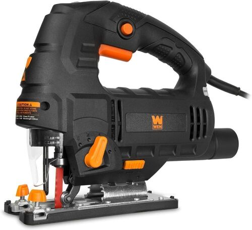 WEN 33606 6.6-Amp Variable Speed Orbital Jig Saw with Laser and LED Light - Lot 932