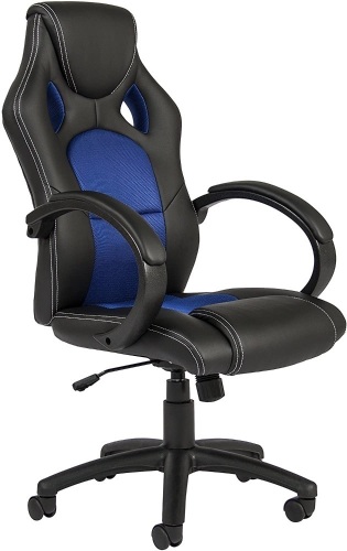 Executive Racing Office Chair PU Leather Swivel Computer Desk Seat High-Back  - Lot 946
