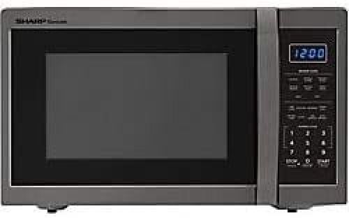 Sharp Carousel 1.4 Cu. Ft. Countertop Microwave, Black Stainless Steel - Lot 948