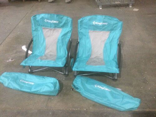 KingCamp Lowsling Folding Chairs, Set of 2  - Lot 1019