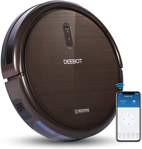 ECOVACS DEEBOT N79S Robotic Vacuum Cleaner with Max Power Suction, Upto 110 Min Runtime, Hard Floors and Carpets, Works with Alexa, App Controls, Self-Charging, Quiet - Lot 1066