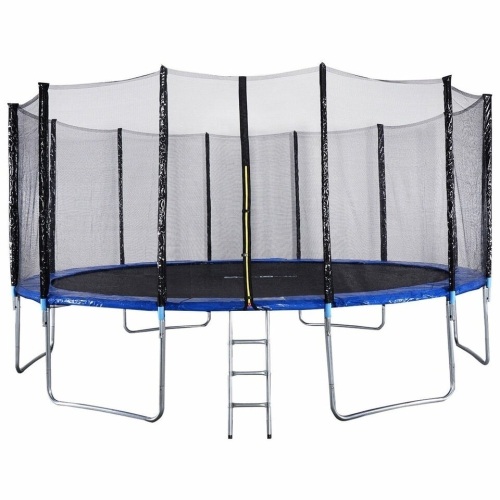 16' Trampoline Combo With Safety Enclosure Net Spring Pad & Ladder - Partial Set Box 4/4 - Lot 32