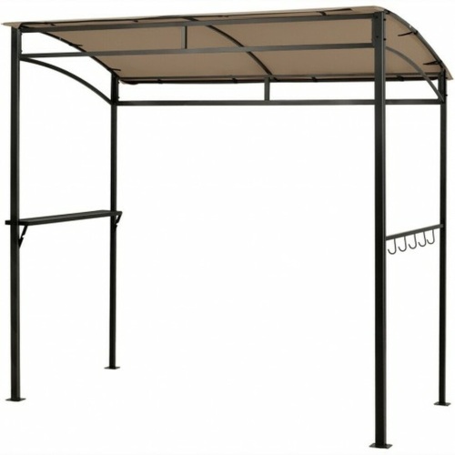 7' X 4.5' Grill Gazebo Outdoor Patio Garden Bbq Canopy Shelter-Brown - Lot 43