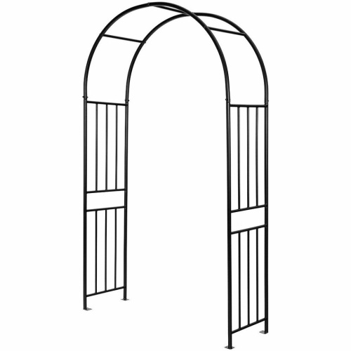 7.2Ft Garden Decoration Climbing Plants Arch Steel Arbor - Lot 46
