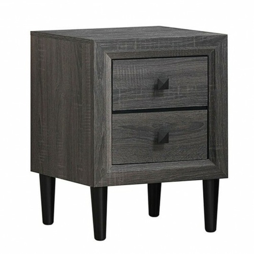 Multipurpose Retro Bedside Nightstand With 2 Drawers  - Lot 84
